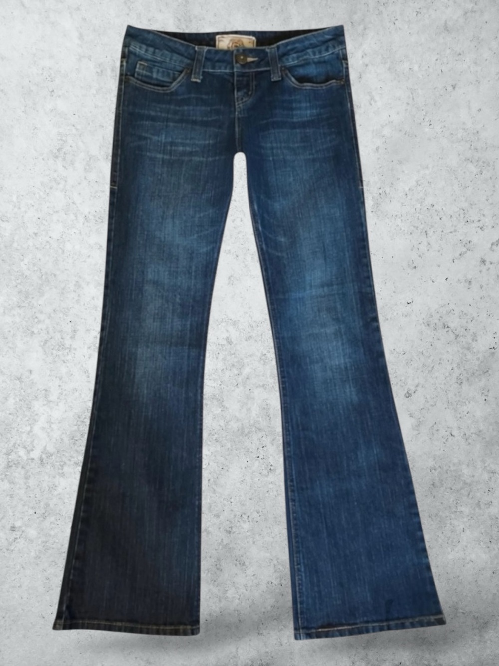 Vintage Empyre Jeans Blue Dark Wash Low Rise Boot Cut Denim Y2K McBling Grunge 7